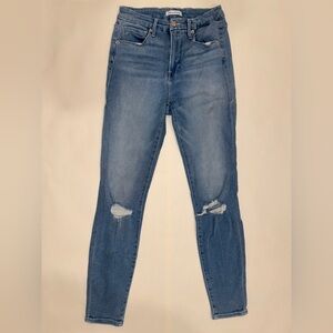 Good American Light Blue Distressed Skinny Jeans